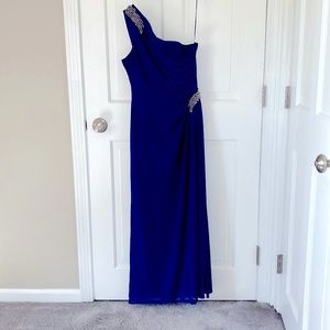 Deep blue, petite Alex Evenings dress. Only worn once